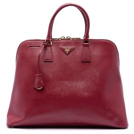 Sac à main Prada Extra Large Saffiano Lux Promenade rouge Rouge