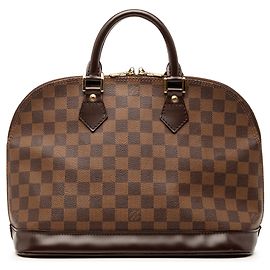 Sac à main Louis Vuitton Damier Ebene Alma PM marron Marron