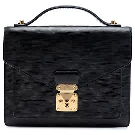 Borsa Louis Vuitton Epi Monceau 28 nera Nero