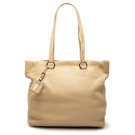 Tote Prada Vitello Daino Beige Beige