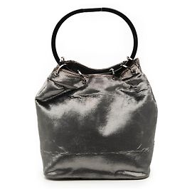 Bucket Gucci in velluto argento Argento