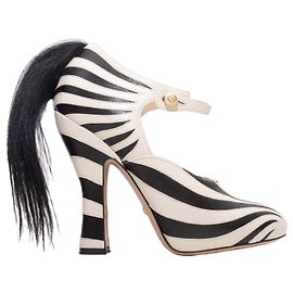 Gucci Fall 2016 Zebra Mary Jane Pumps Schwarz & Weiß Größe 36 Schwarz