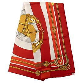 Sciarpa in seta Multi Hermès Chateaux D Arriere 90 Multicolore
