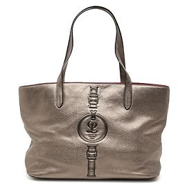Cabas en cuir métallisé marron LOEWE Marron