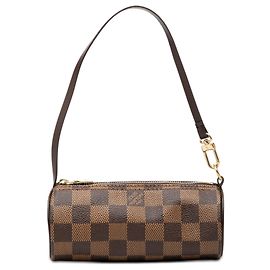 Papillon Handtasche Louis Vuitton Damier Ebene braun Braun