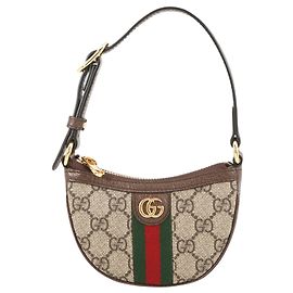Bolsa Gucci Mini GG Supreme Web Ophidia bege Bege