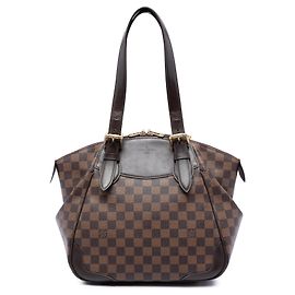Borsa a Spalla Louis Vuitton Damier Ebene Verona MM Marrone Marrone