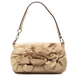 Bolsa de aba Nadja Rose em couro bege Saint Laurent Bege