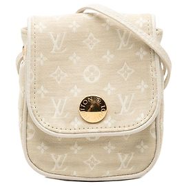 Borsa a tracolla Louis Vuitton Monogram Mini Lin Pochette Cancun Beige Beige