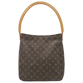 Bolsa de ombro Louis Vuitton Monogram Looping GM marrom Marrom