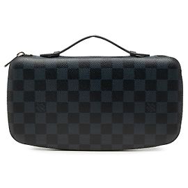 Schwarzer Louis Vuitton Damier Graphite Atoll Organizer Schwarz