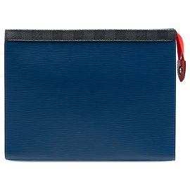 Pochette Voyage MM en Epi cuir bleu Louis Vuitton Bleu