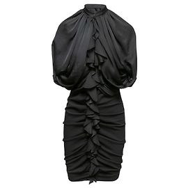 Robe froncée noire Givenchy Taille FR 40 Noir