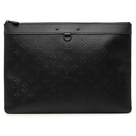 Pochette Louis Vuitton Monogram Shadow Discovery nera Nero