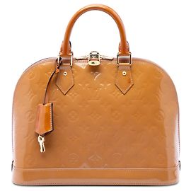Bolsa Louis Vuitton Monogram Vernis Alma PM Marrom Marrom