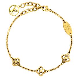 Bracciale con fiore placcato oro Louis Vuitton Gold D'oro