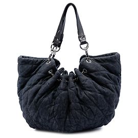Cabas Blue Chanel Quilted Denim Stretch Spirit Blau