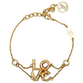 Bracciale LV & Me Love placcato oro Louis Vuitton D'oro