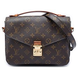 Sac à main Louis Vuitton Monogram Pochette Metis marron Marron