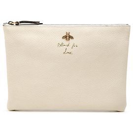 Clutch Blind For Love en piel de becerro blanco Gucci Blanco