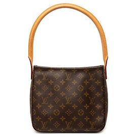 Borsa a tracolla Louis Vuitton Monogram Looping MM marrone Marrone