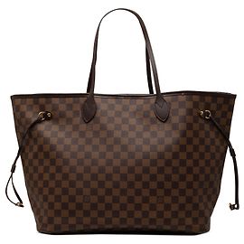 Bolsa Tote Neverfull GM em Damier Ebene marrom Louis Vuitton Marrom
