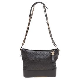 Borsa Hobo Chanel Gabrielle nera Nero