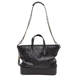 Bolso tote de compras Chanel Gabrielle negro Negro