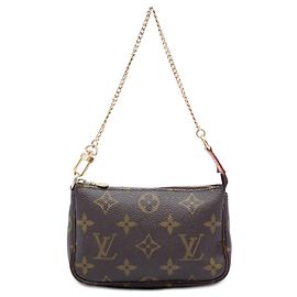 Borsa Louis Vuitton Monogram Mini Pochette Accessoires marrone Marrone