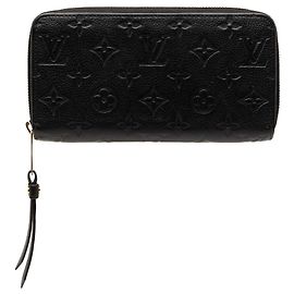 Cartera larga Zippy Monogram Empreinte negra Louis Vuitton Negro