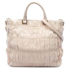 Bolsa Prada Nappa Gaufre marrom Marrom