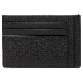 Tarjetero de cuero con relieve Jumbo GG negro Gucci Negro