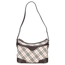 Bolsa de ombro em canvas Burberry Nova Check bege Bege