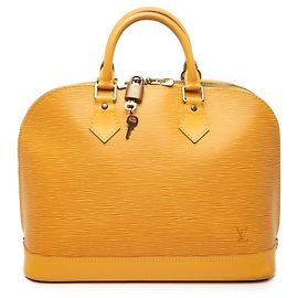 Borsa Louis Vuitton Epi Alma PM Gialla Giallo
