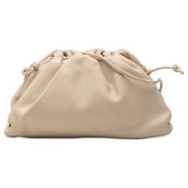 Pochette Mini en agneau beige Bottega Veneta Beige
