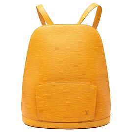 Yellow Louis Vuitton Epi Gobelins Backpack Yellow
