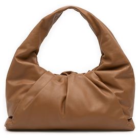 Bolsa de ombro em pele de cordeiro marrom Bottega Veneta Marrom