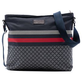 Borsa a tracolla Gucci Diamante Nylon Web blu Blu