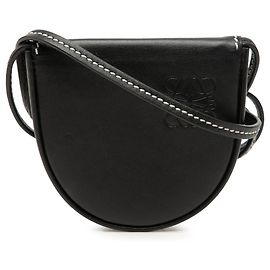 Bolsa transversal LOEWE Mini Soft Calfskin Anagram Heel preta Preto