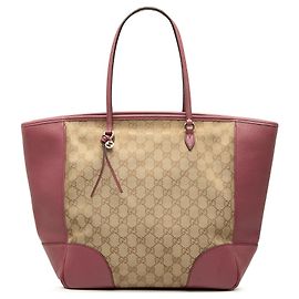 Beige Gucci GG Canvas Bree Tote Beige