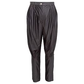 Black Chanel Striped Nylon Jodhpur Pants Size FR 38 Black