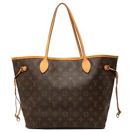 Bolsa Tote Louis Vuitton Monogram Neverfull MM marrom Marrom