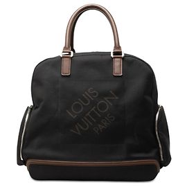 Borsa da viaggio Louis Vuitton Damier Geant Aventurier Polaire nera Nero