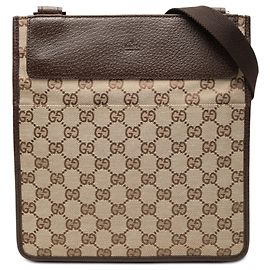 Borsa a tracolla Gucci GG Canvas beige Beige