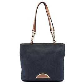 Tote en denim Blue Dior Malice Bleu