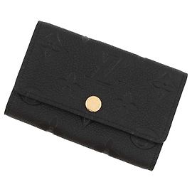 Black Louis Vuitton Monogram Empreinte 6 Key Holder Black