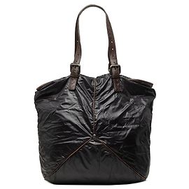 Schwarzer Bottega Veneta Nylon Spinnaker Tote Schwarz
