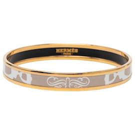 Hermès Narrow Brides de Gala Tattoo Email Armreif 65 Braun Costume Braun