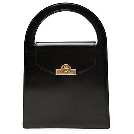 Black Dior Leather Handbag Black
