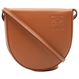Borsa a tracolla LOEWE Mini Soft Calfskin Heel Pouch marrone Marrone